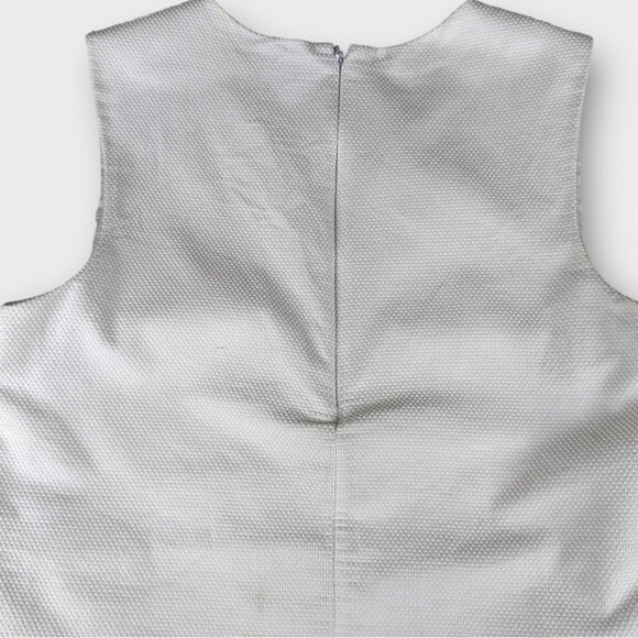Theory White Sleeveless Blouse with attached Undershirt - Size Large - Picture 4 of 16
